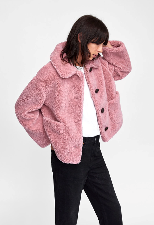 Розовая куртка из Zara