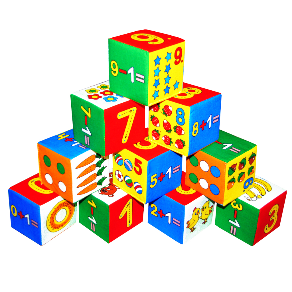 Кубики - простейший конструктор для ребенка 5-7 лет