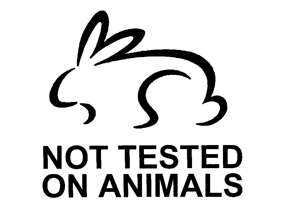 Кролик с подписью «Not tested on animals»