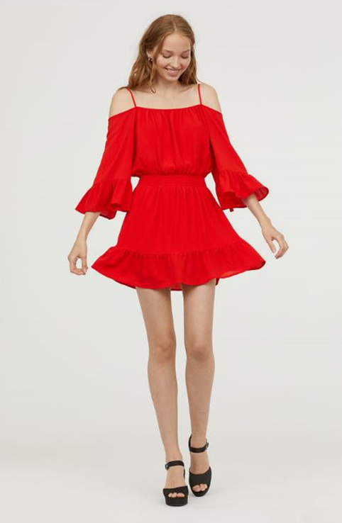 Яркое платье из H&M 