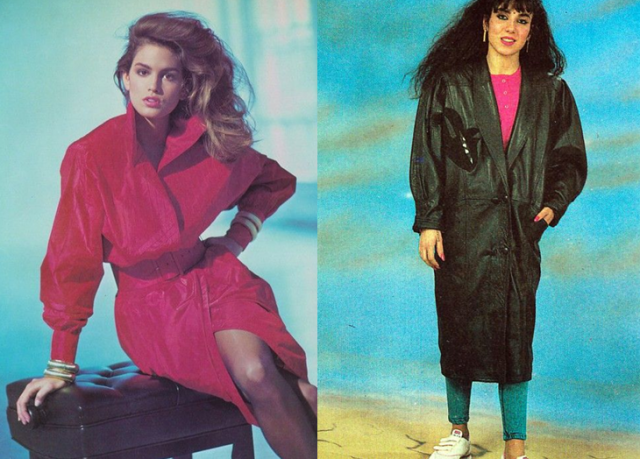 Пальто в 1990 года