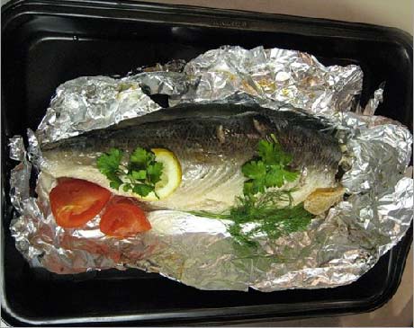 Низкокалорийные блюда - рыба в духовке