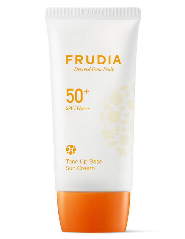 Солнцезащитная тональная крем-основа для сияния кожи SPF50+, Frudia