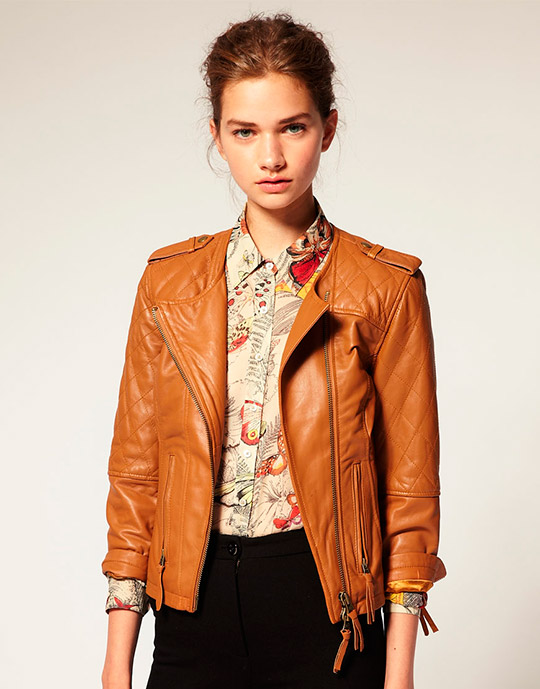 Модные модели кожаных курток на осень 2012 