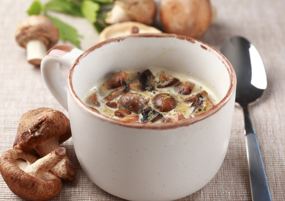 Низкокалорийные блюда - грибной суп